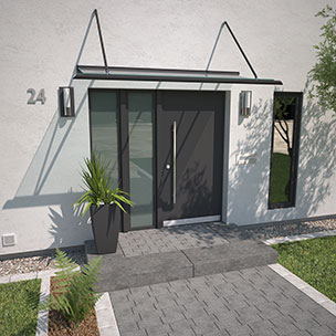 Vordächer aus Aluminium und Edelstahl gibt es bei Ihrem Meisterbetrieb Martinez GmbH aus Karben