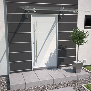 Vordächer aus Aluminium und Edelstahl gibt es bei Ihrem Meisterbetrieb Martinez GmbH aus Karben