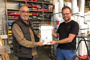 Am 01.09.2022 gratulierten wir unserem Außendiensttechniker, Herrn Timo Varlemann zu seinem 25-jährigen Betriebsjubiläum.